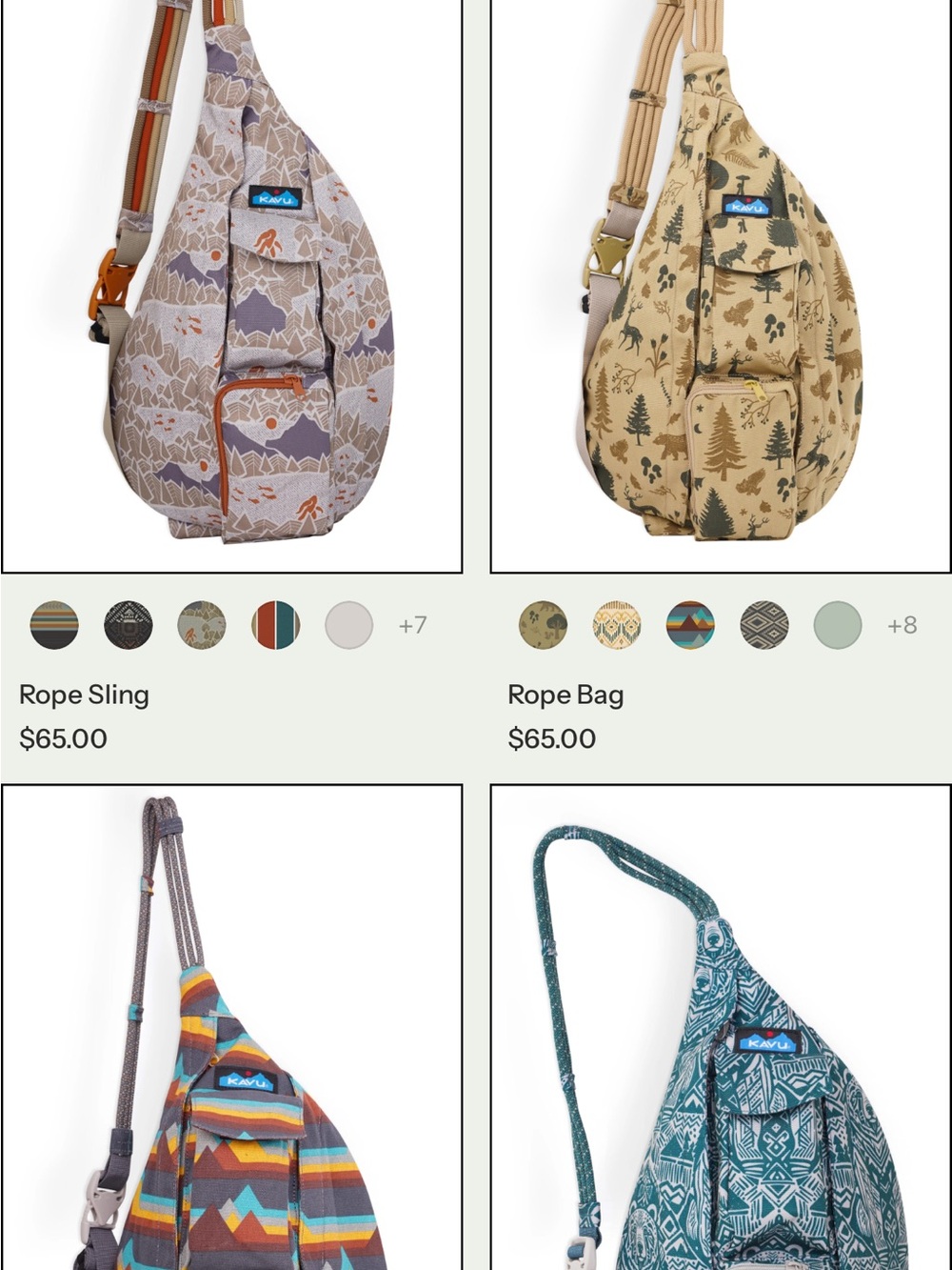 KAVU Rope Sling Bag — Mulicolor